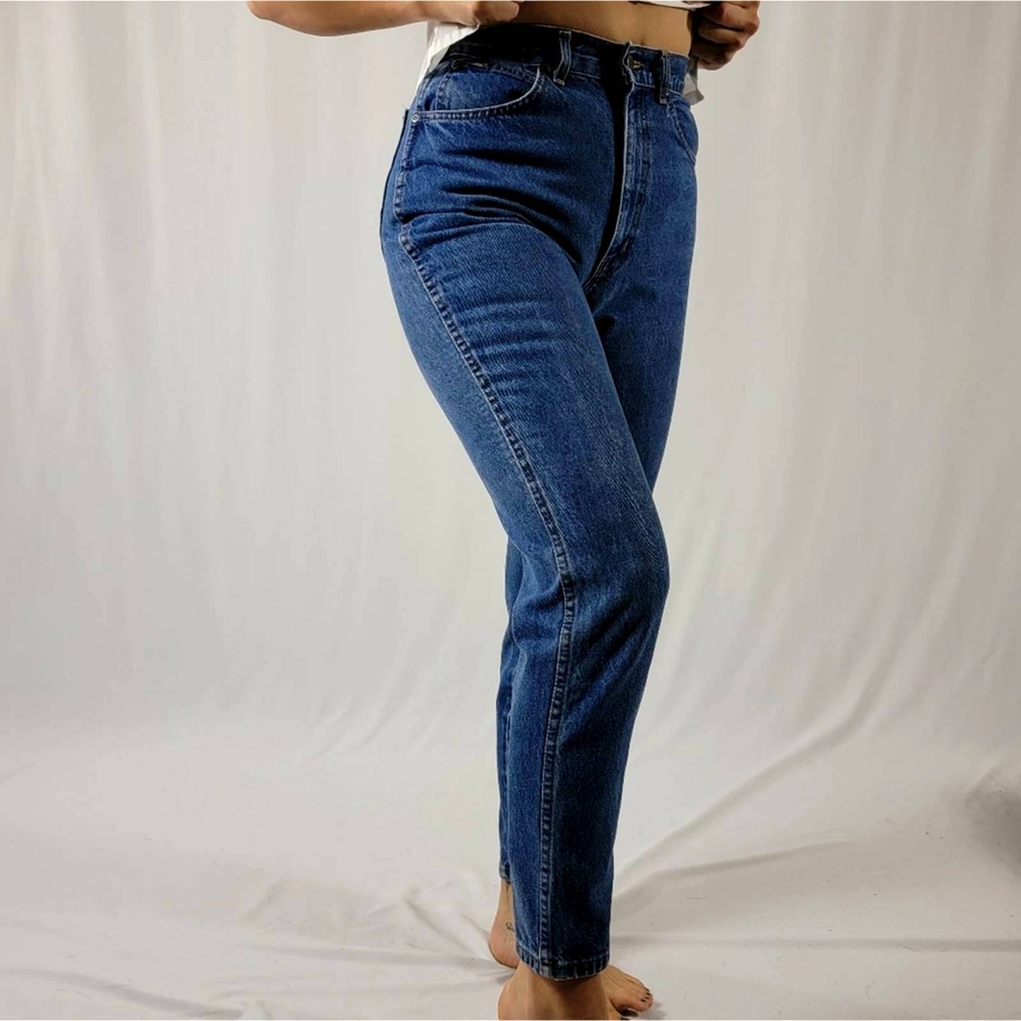 Vintage USA Western High Rise Mom Jeans By Chic