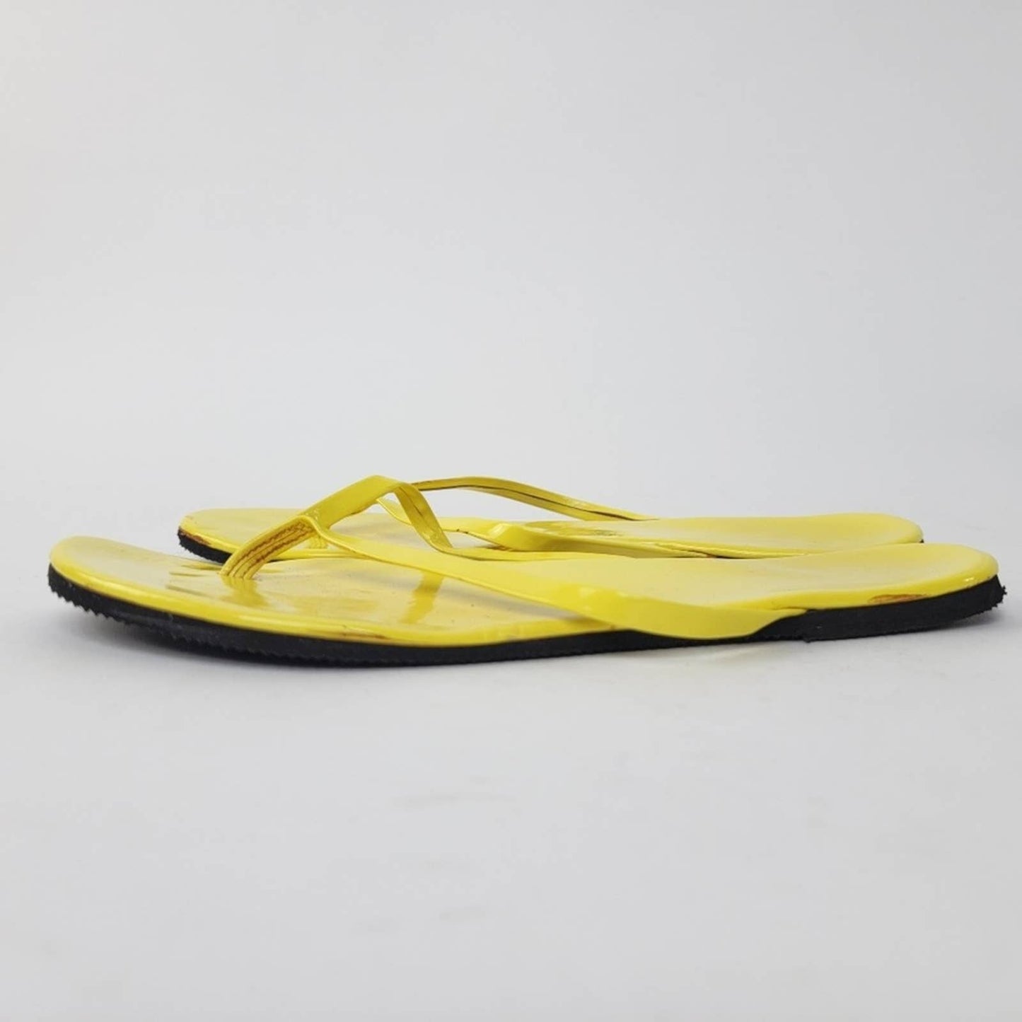 Sunshine Yellow Thong Flip Flop Sandals - 7/8