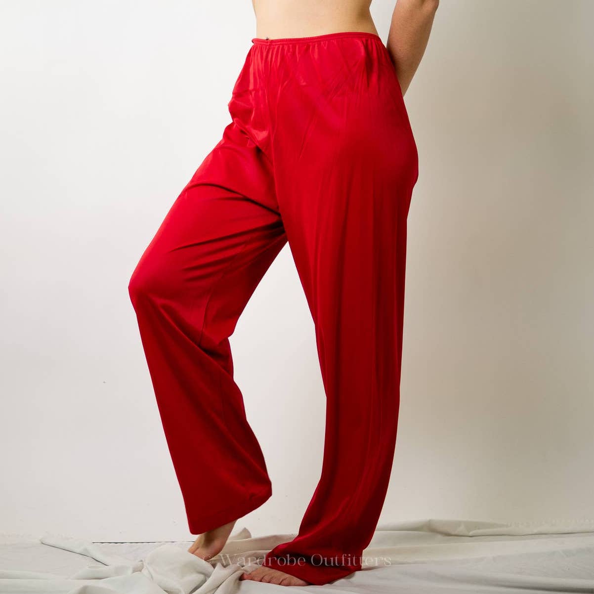 Vintage 90s Vanity Fair Red Lounge Pajama Pants