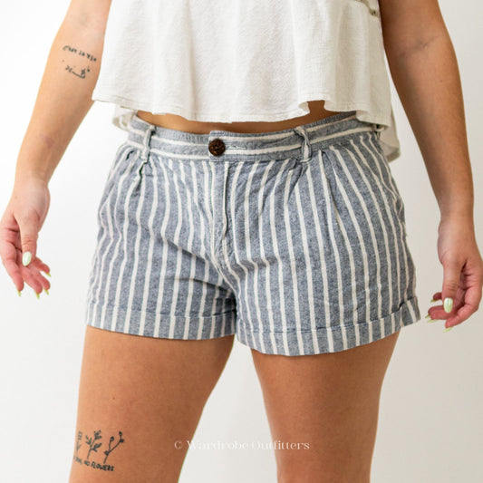 F21 Nautical Striped Shorts Short Shorts