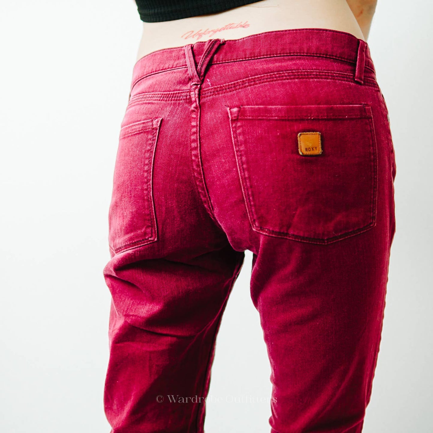 Red Roxy Denim Jeans