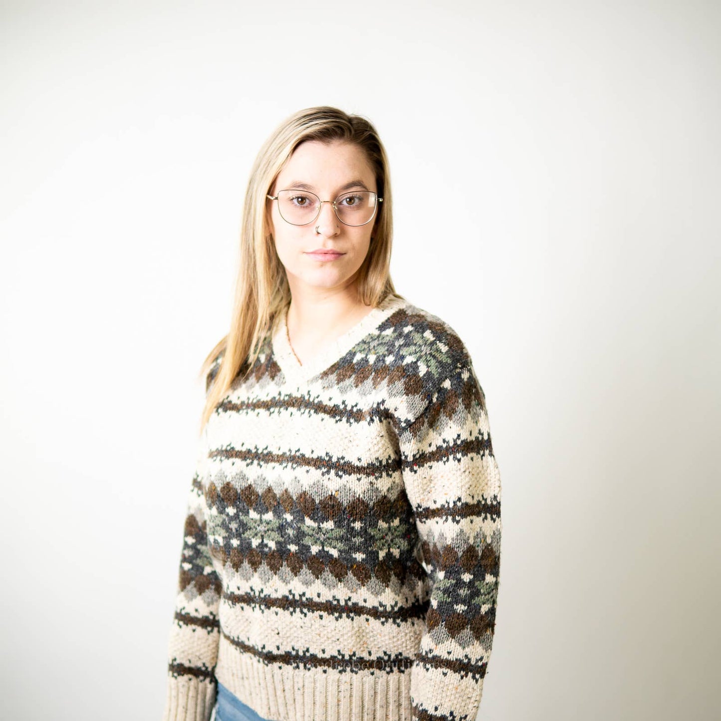 Vintage 90’s Chunky Knit Reference Point Sweater - S