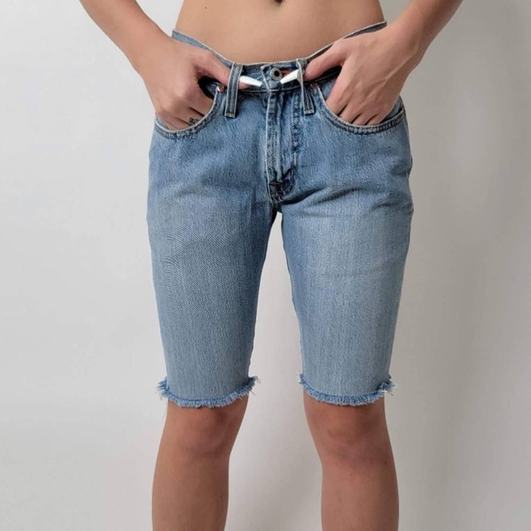 Vintage Cinch Rocky Mtn. Skinny Cutoff Denim Jean Shorts -29