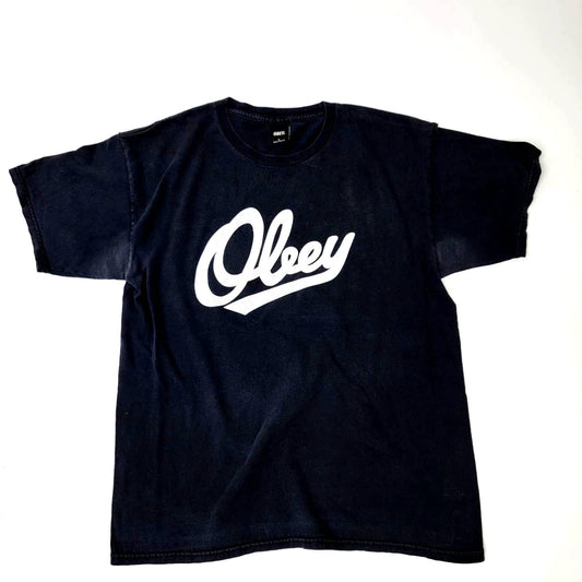OBEY Propoganda Black Tee Shirt - L