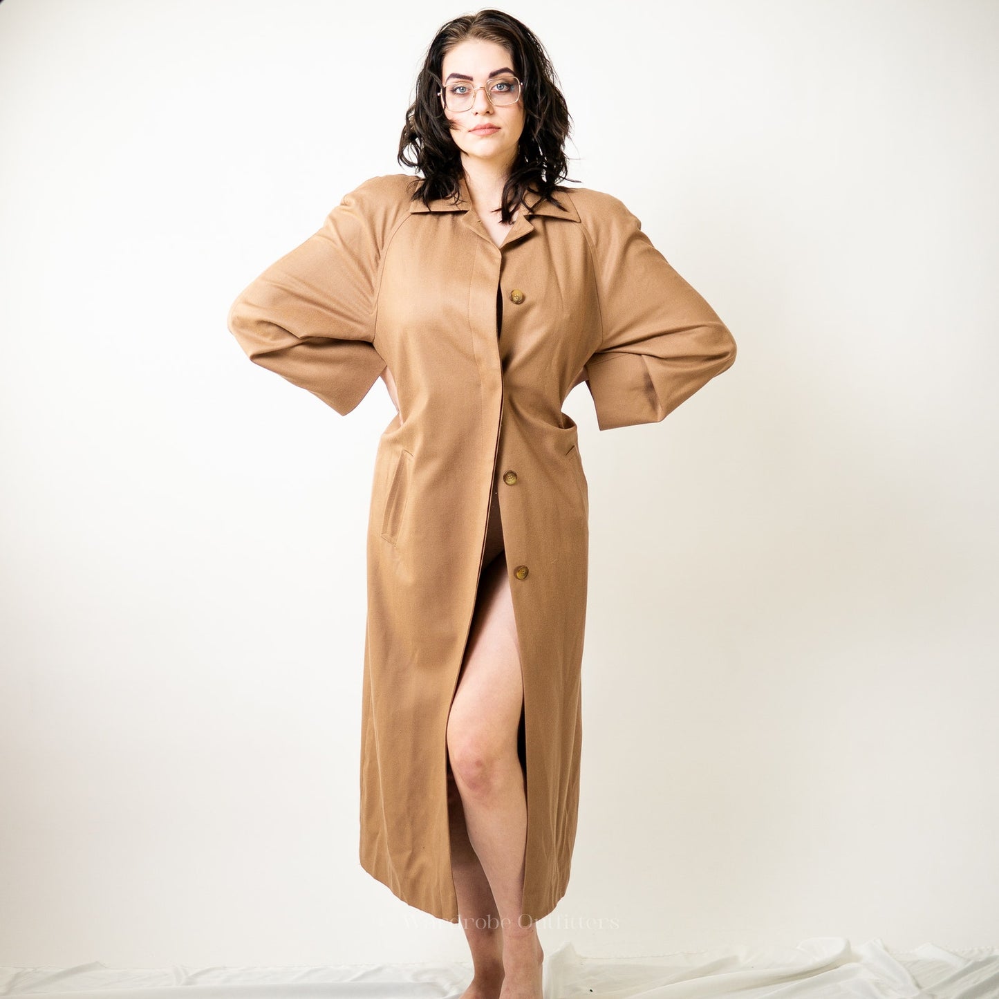 Vintage Pendleton Camel Wool Trench Coat