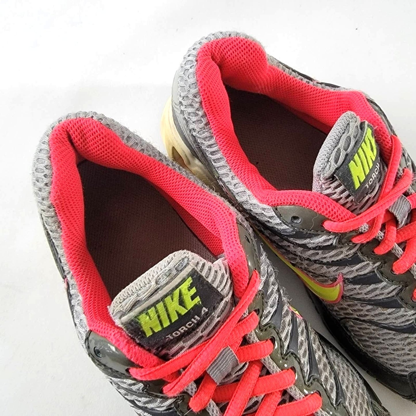 Nike Air Max Torch 4 Gray Volt Punch Running Shoes - 9