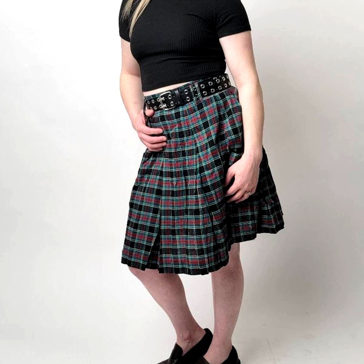 Vintage 90's GAP - Grungy Plaid Scottish Tartan Skirt