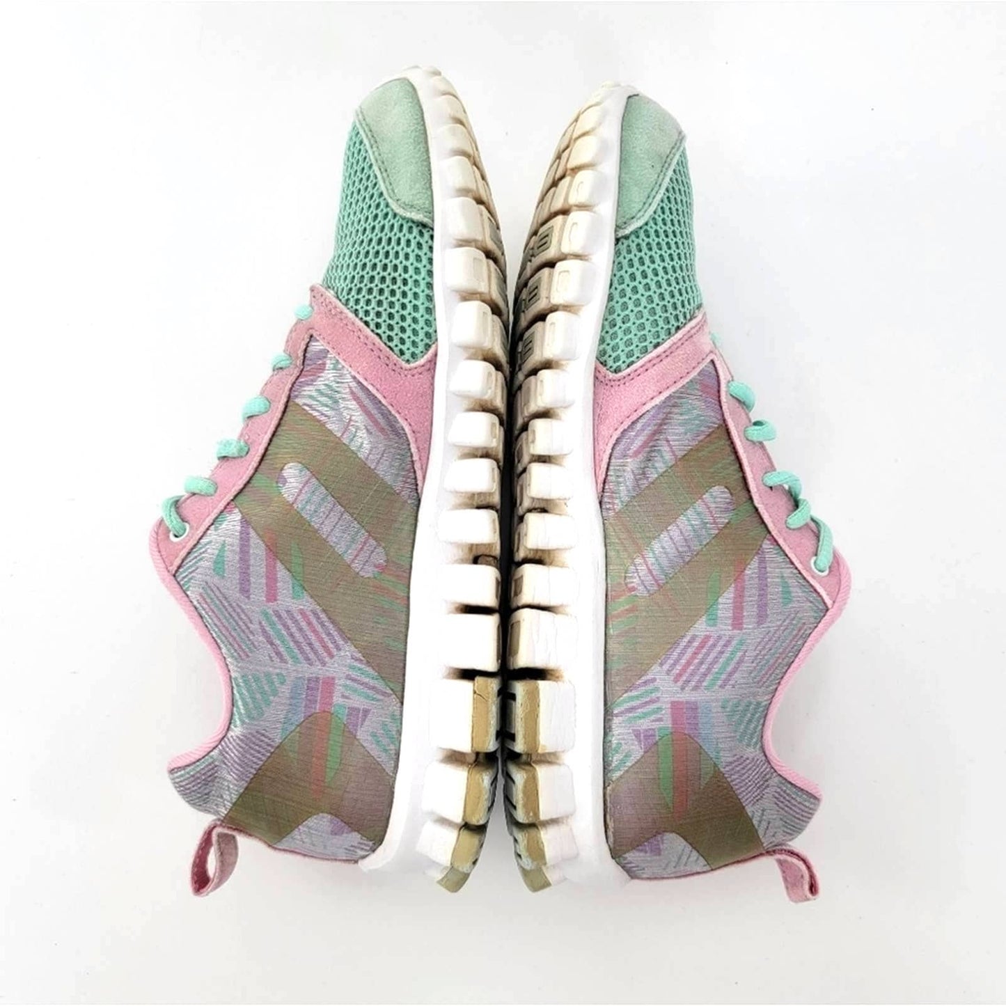 Reebok Realflex SmoothFlex CushRun Cotton Candy Lace Up Athletic Sneakers