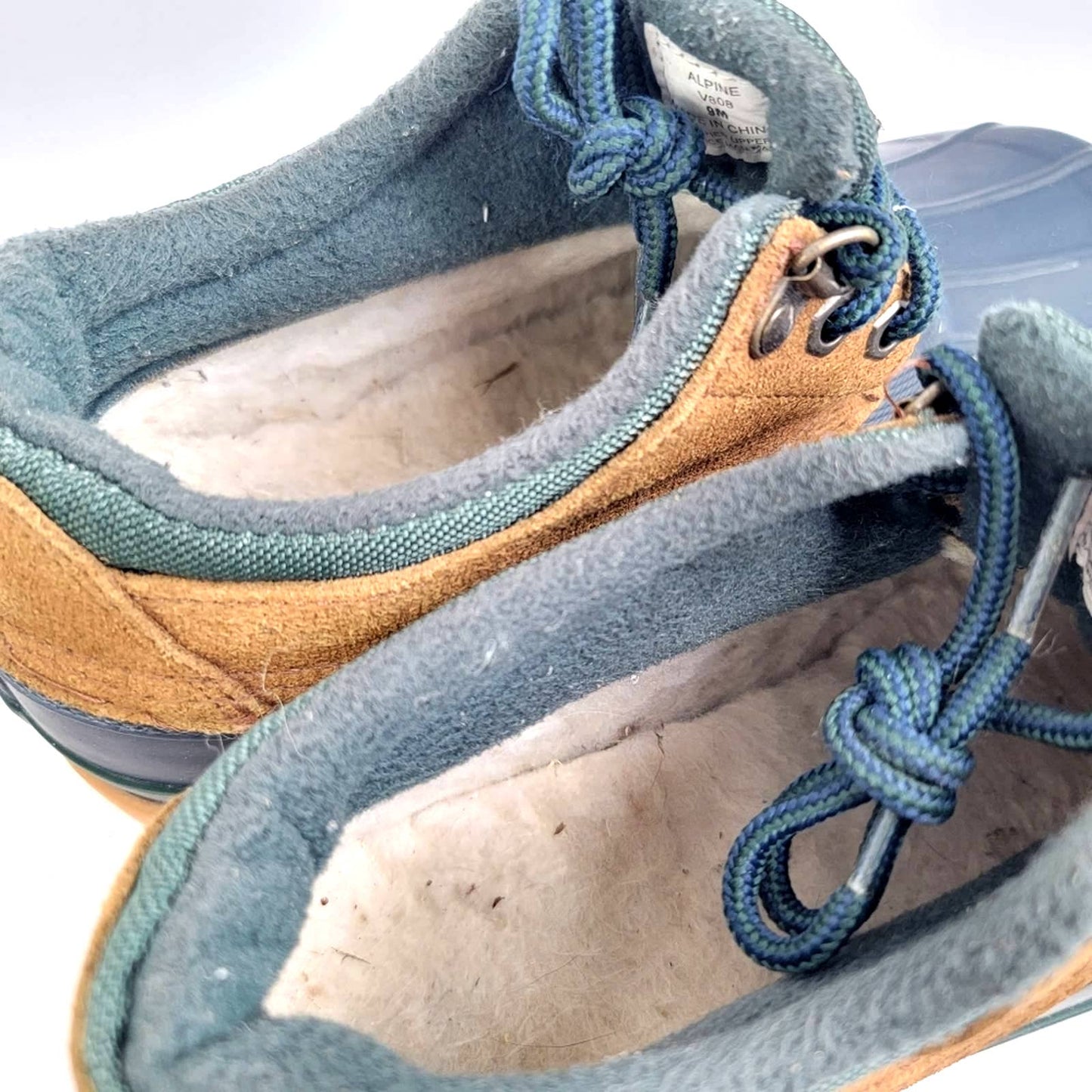 Vintage Bass Alpine Fleece Lined Duck Boot Rain Shoes - 9