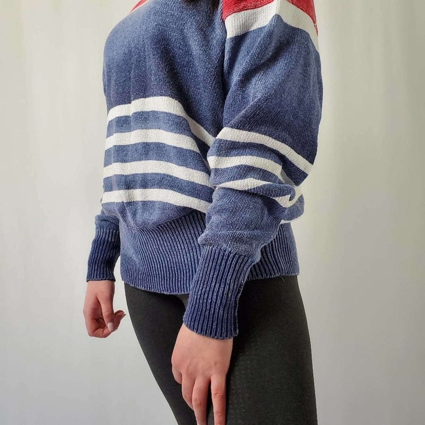 Ralph Lauren Oversized Chunky Striped Sweater - XL
