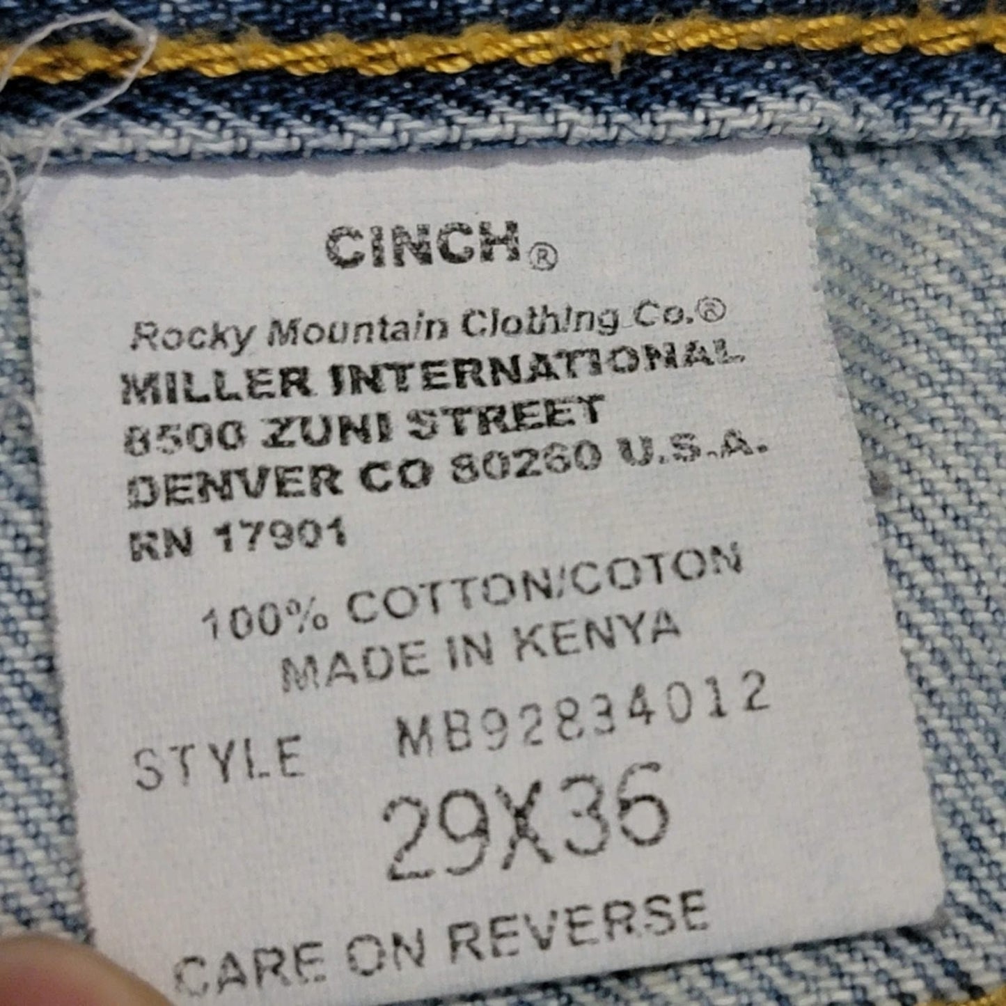 Vintage Cinch Rocky Mtn. Skinny Cutoff Denim Jean Shorts -29