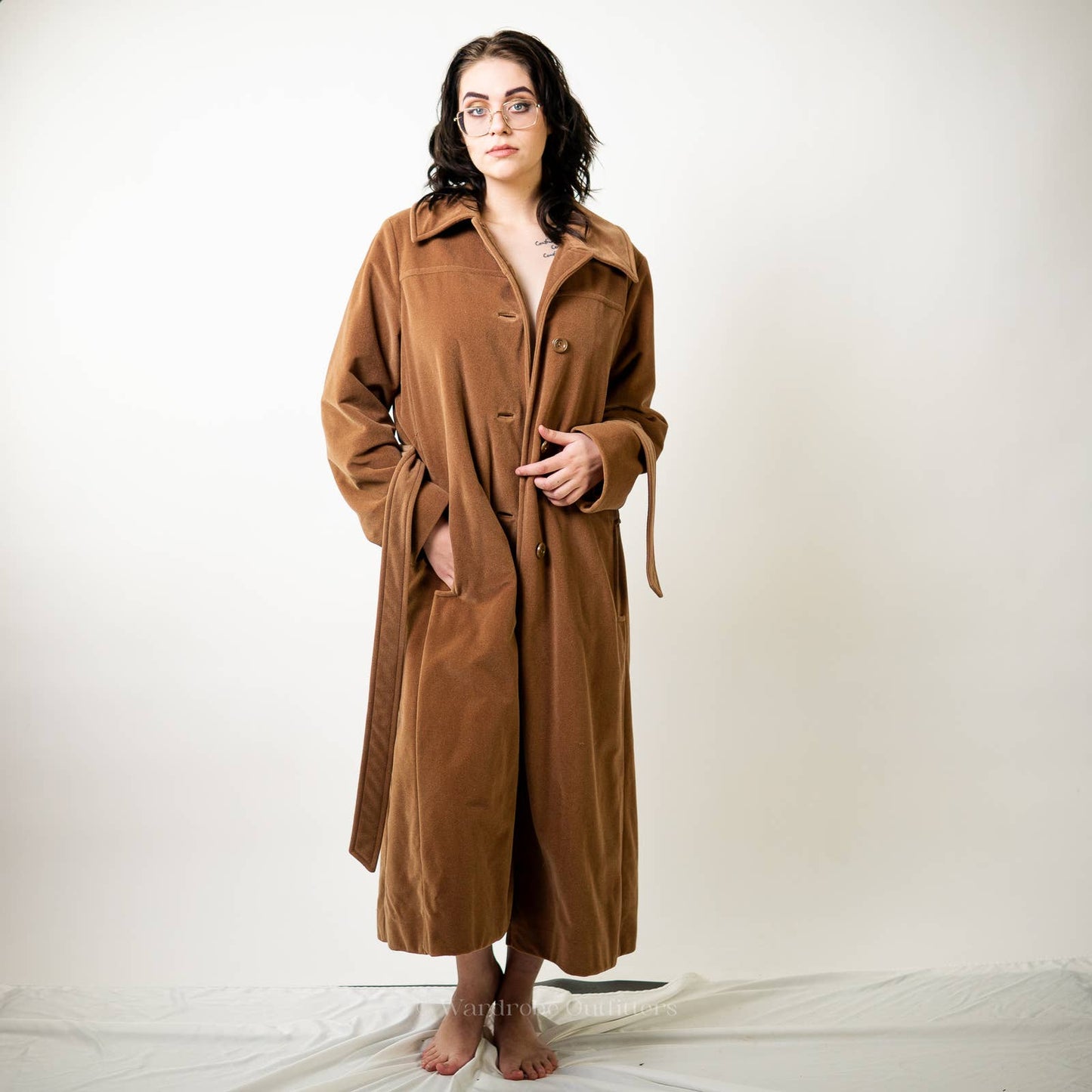 Vintage 60s Betty Rose Belted Trench Coat
