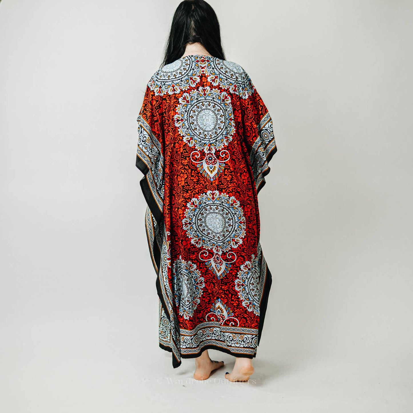 KARACHIC BY NF Kimono Kaftan Dress Coverup Loose Sundress Caftan