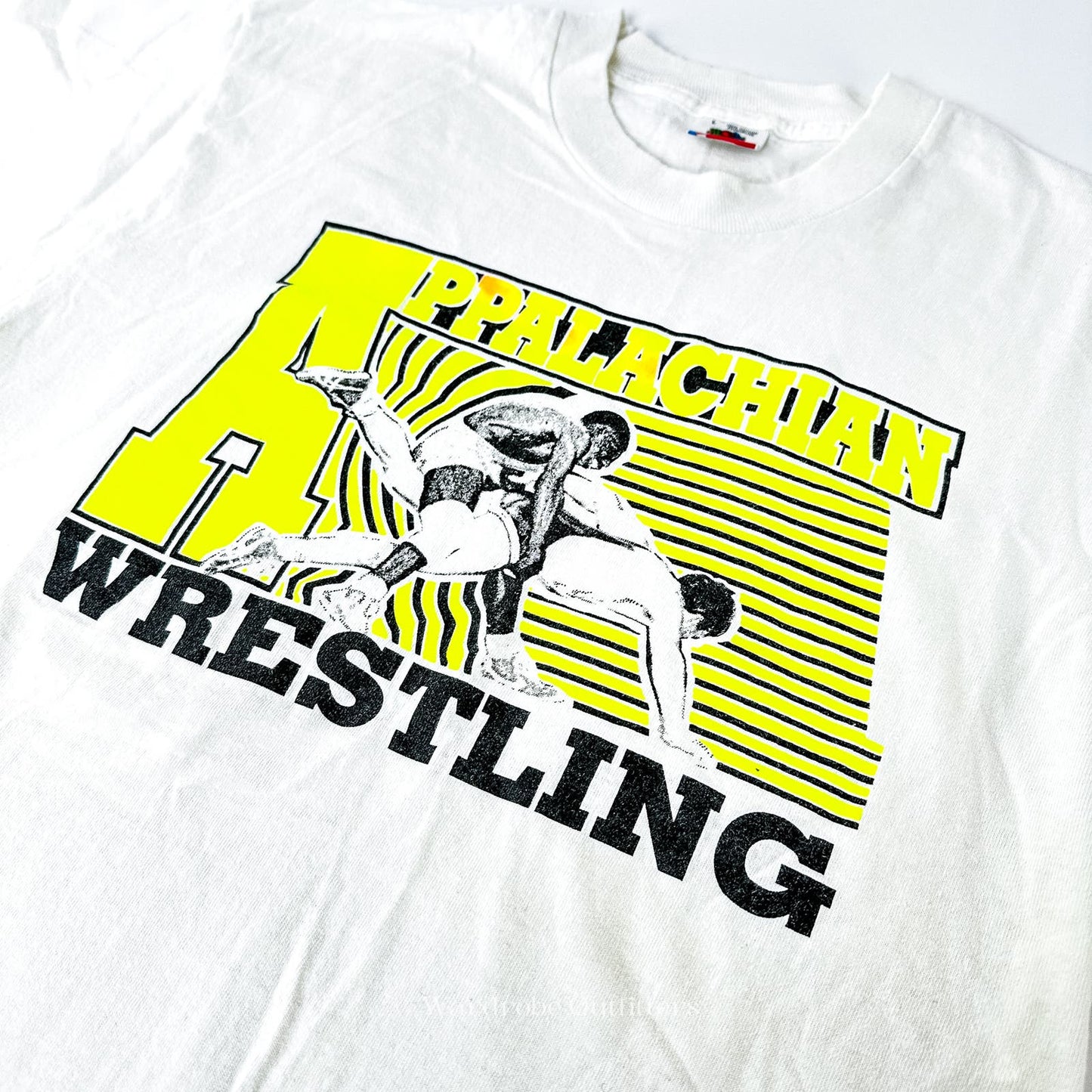 Like New Vintage 90s Appalachian Wrestling Single Stitch Tee Shirt