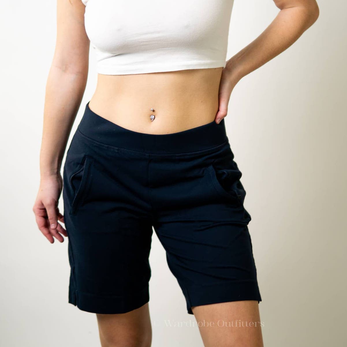 Athleta Navy Blue Bike Running Shorts