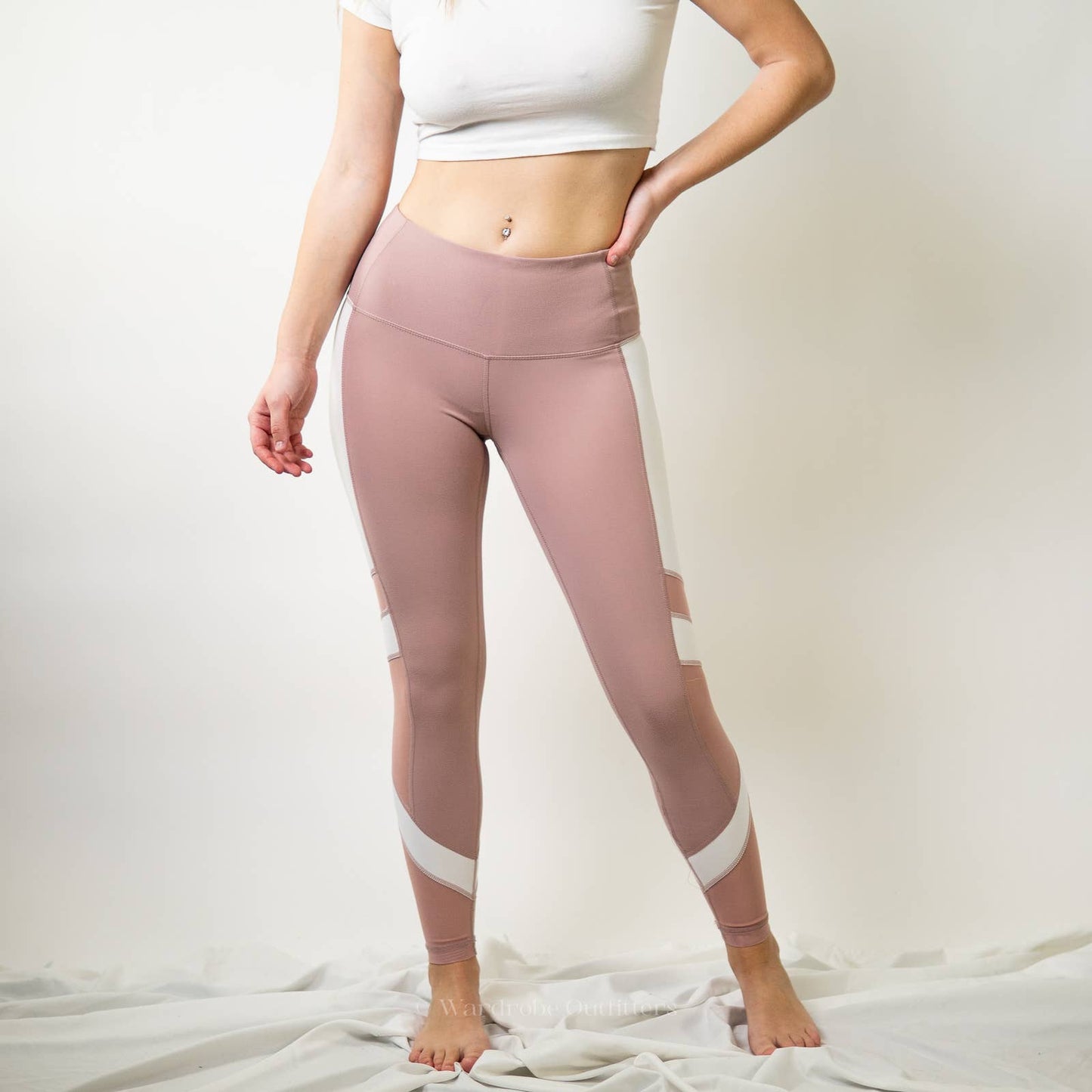 Blush Pink Yoga Leggings by Yogalicious - XS