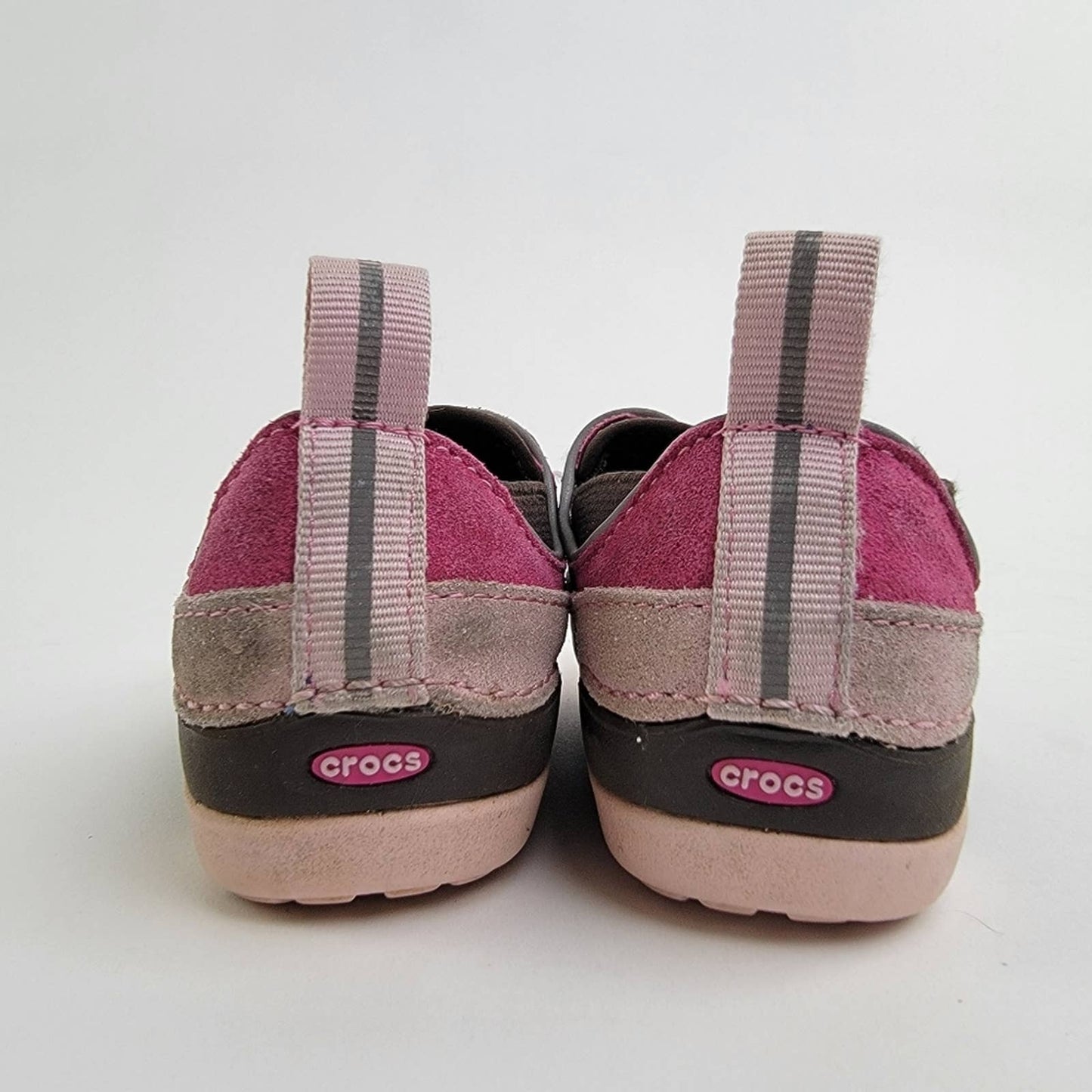 CROCS Infant Leather Slip On Sneaker Shoes - 6C