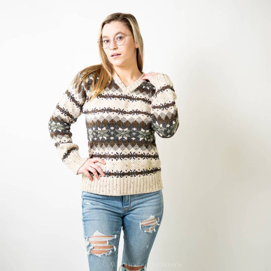 Vintage 90’s Chunky Knit Reference Point Sweater - S