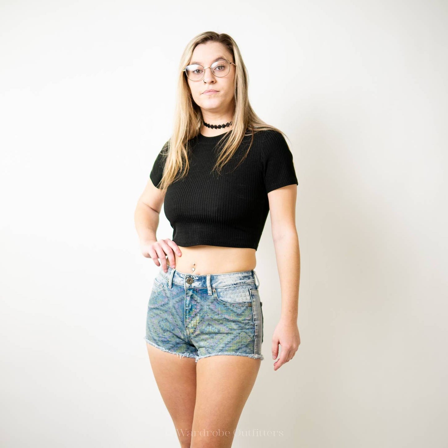 Bethany Mota for Aeropostale Denim High Rise Shorty Shorts