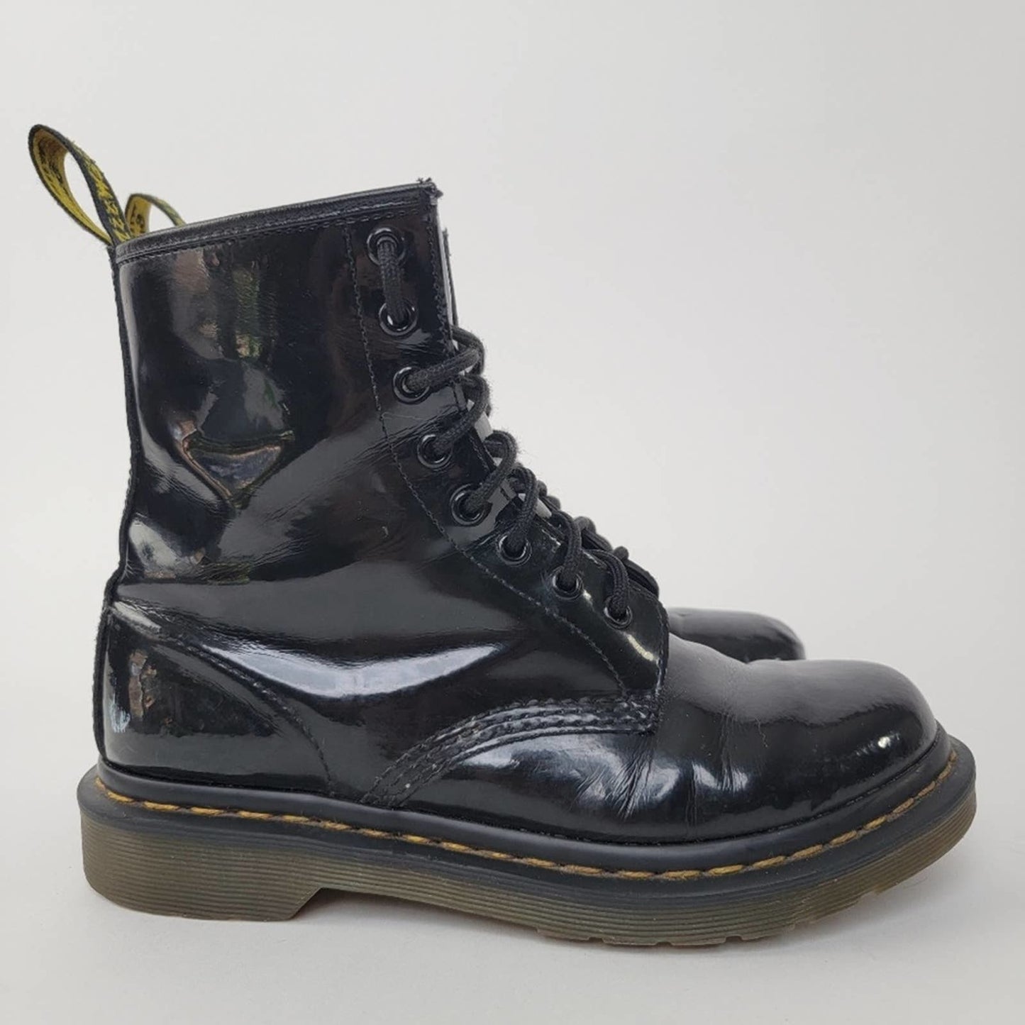 Dr. Martens 1460 Patent Leather Black Boots - 8