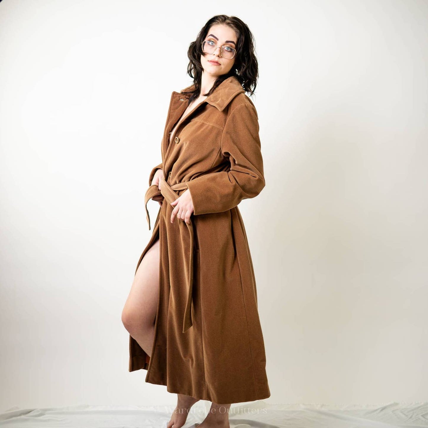 Vintage 60s Betty Rose Belted Trench Coat