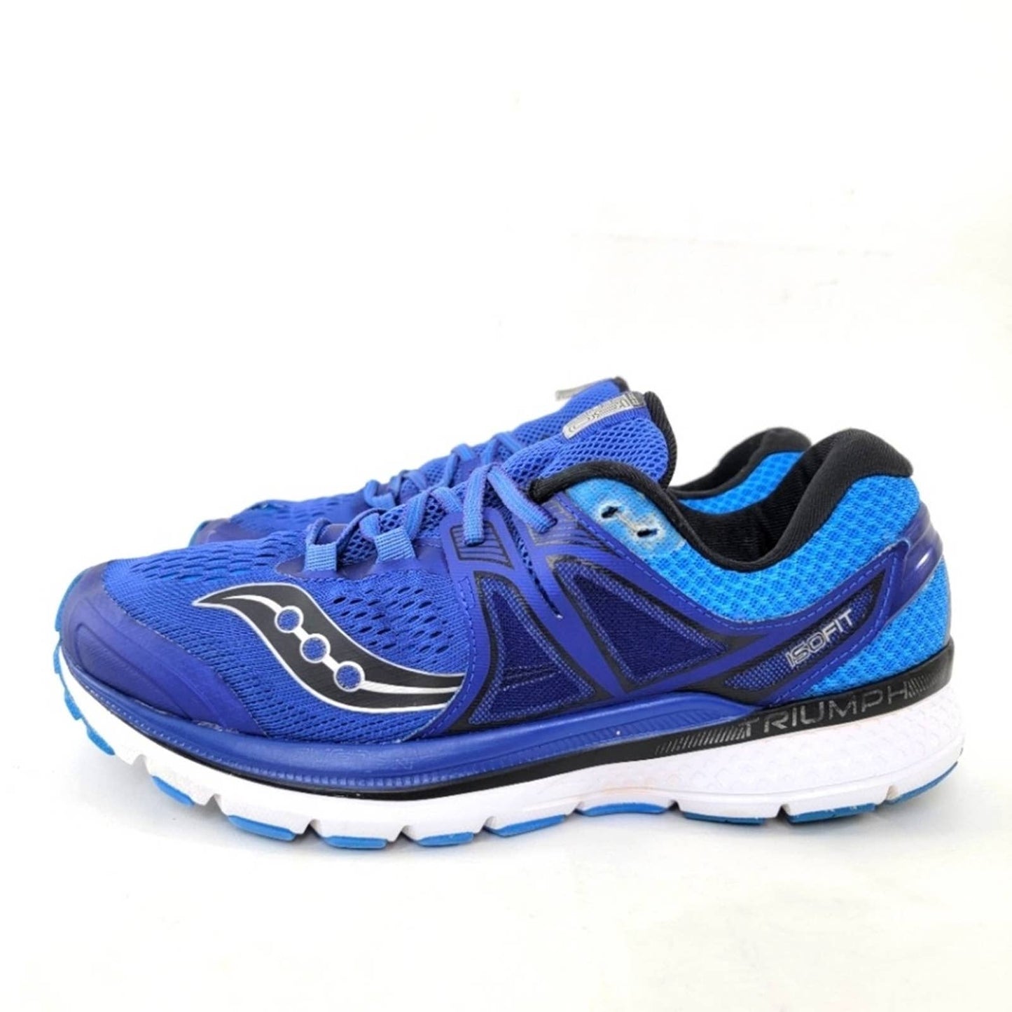 Vintage Y2k Saucony Triumph Iso 3 - Blue Silver - 9.5