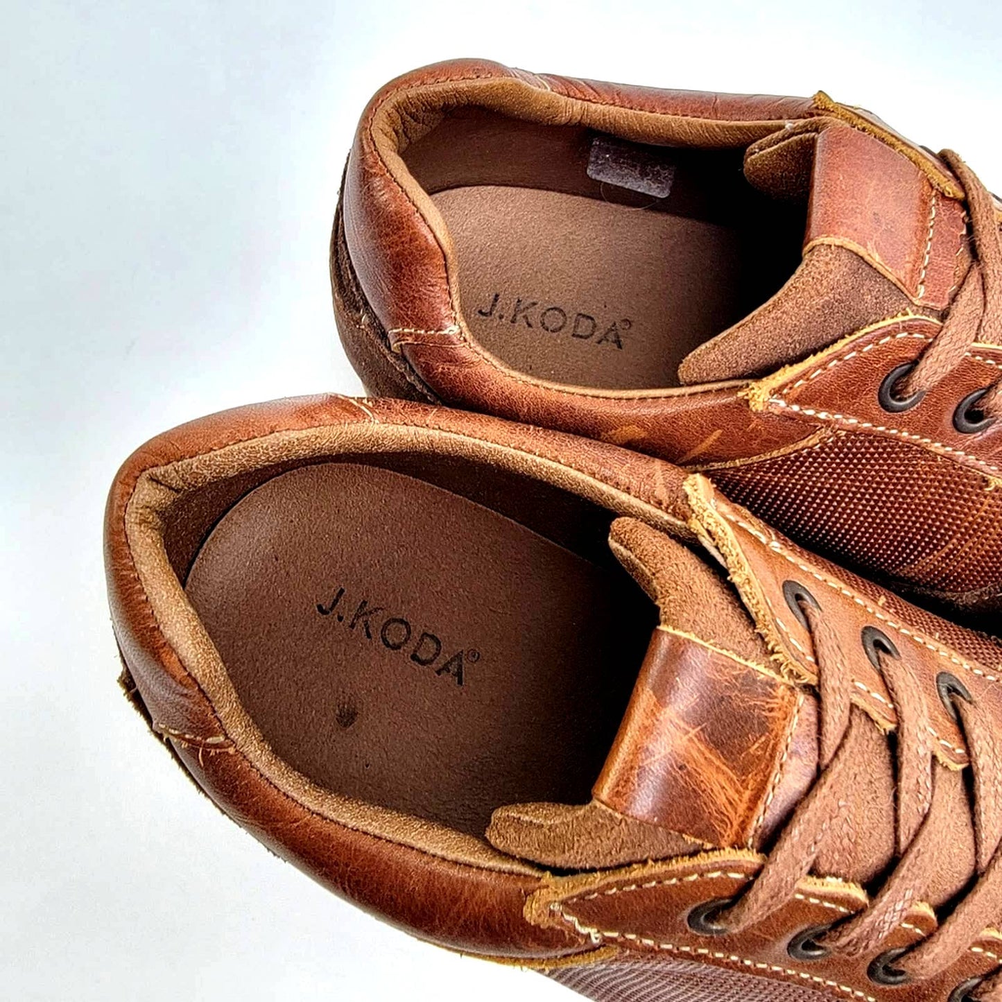 J. Koda Island Leather Running Sneakers - 10