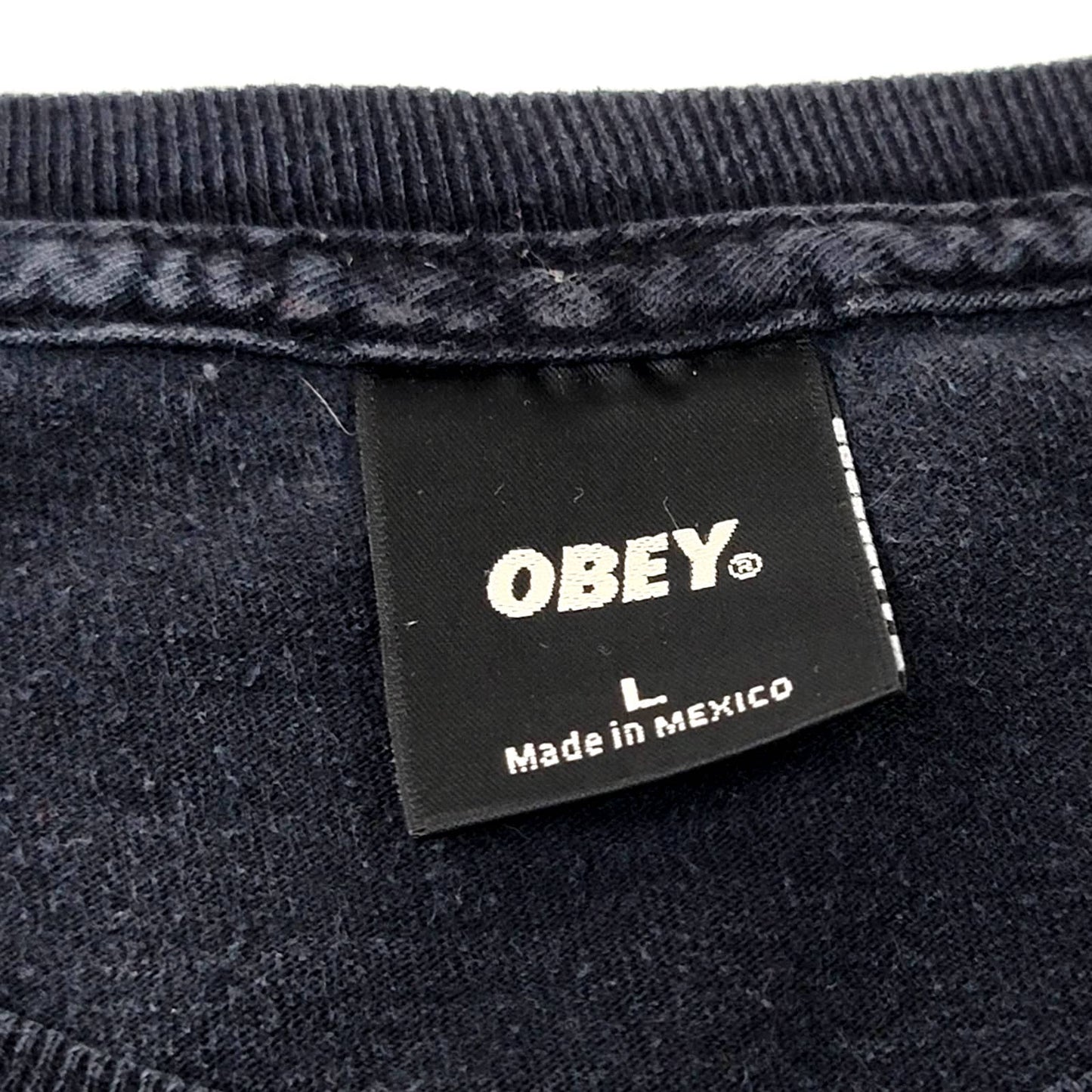 OBEY Propoganda Black Tee Shirt - L