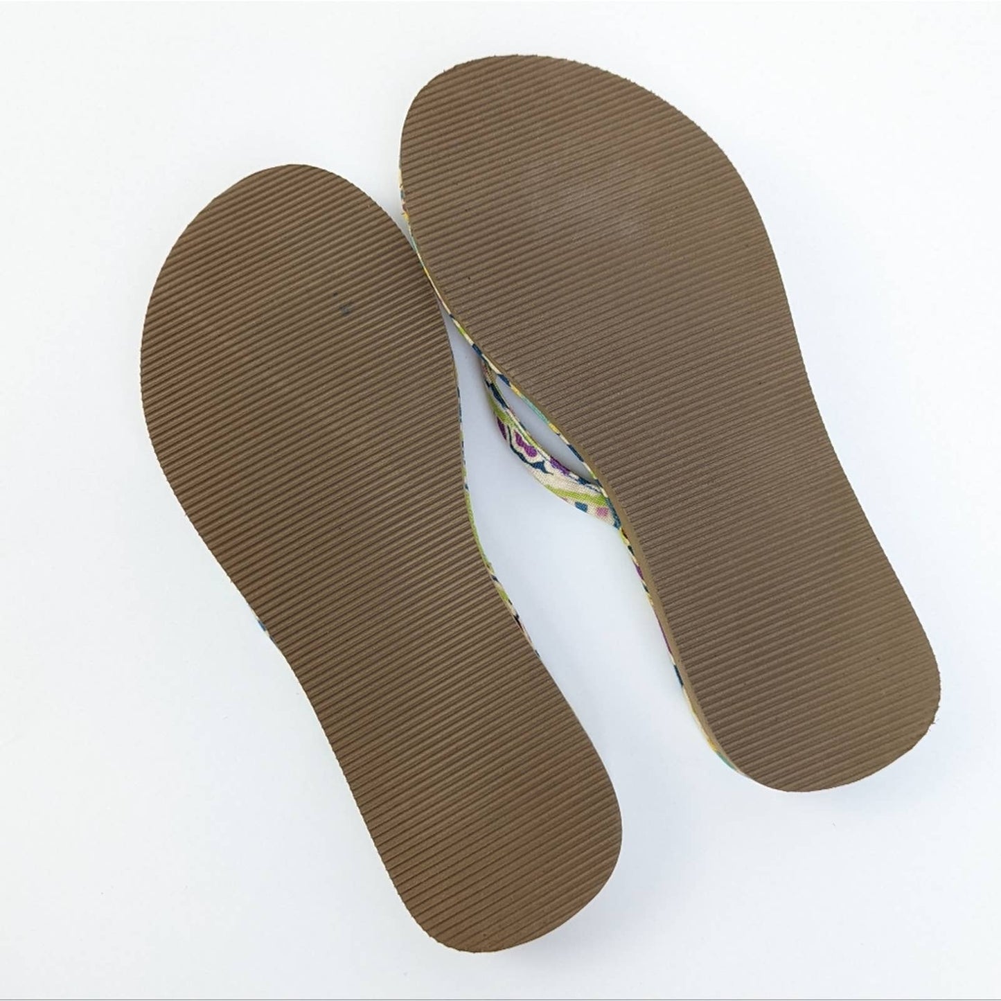Vera Bradley Straw Flip Flop Sandals in Capri Blue - 6.5