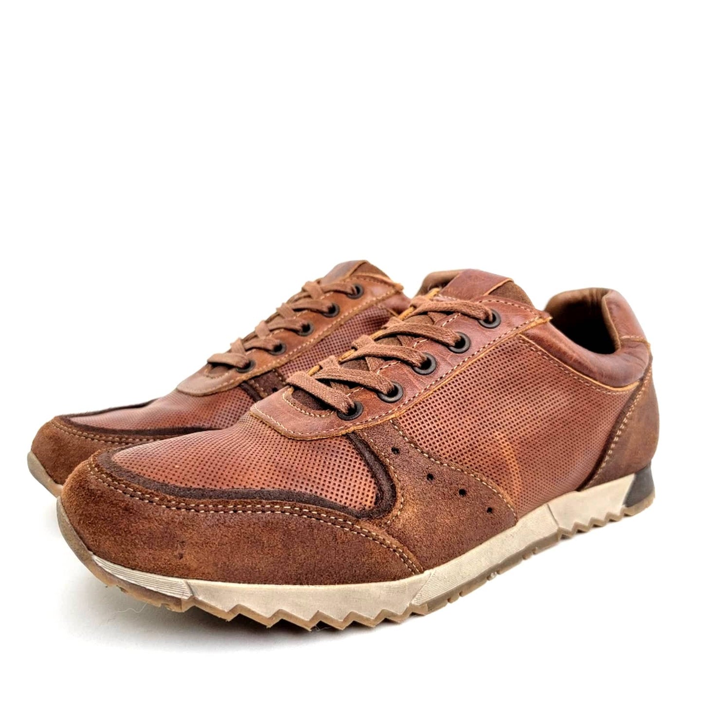 J. Koda Island Leather Running Sneakers - 10