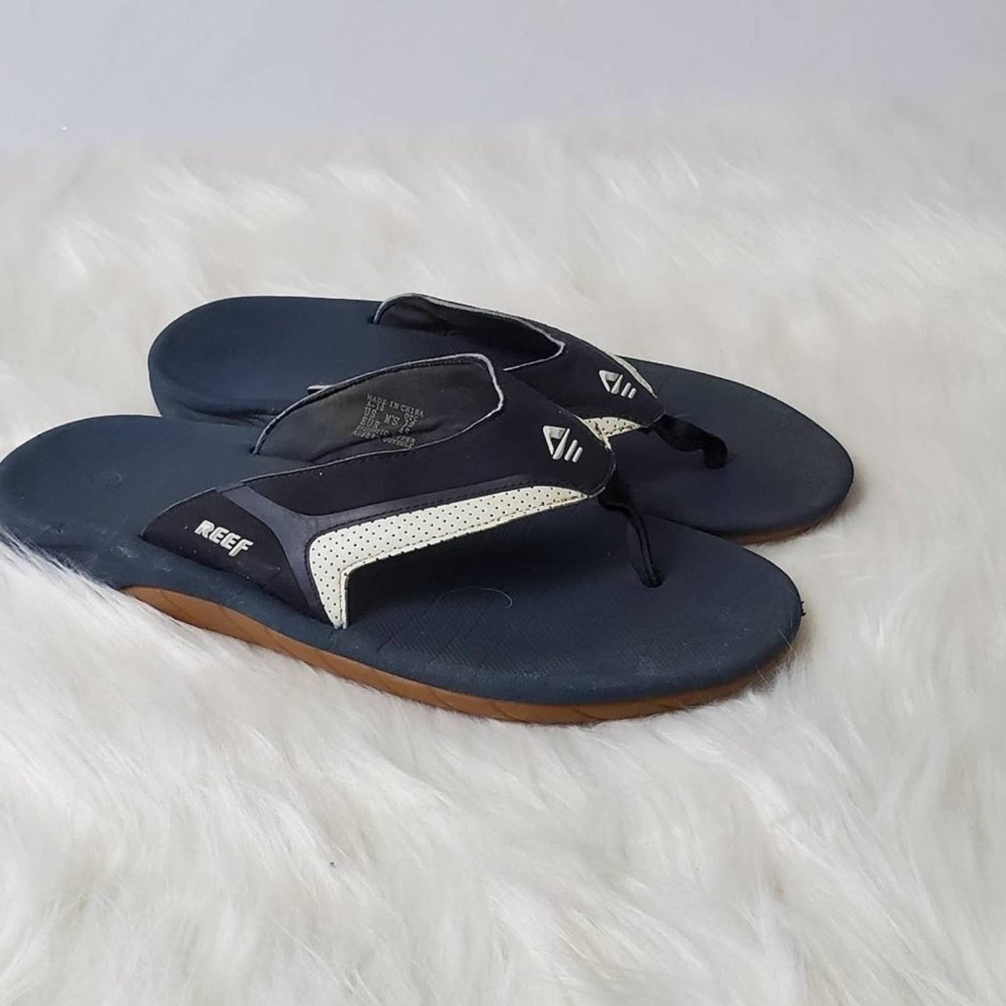 Reef Leather Fanning Sandals - 12