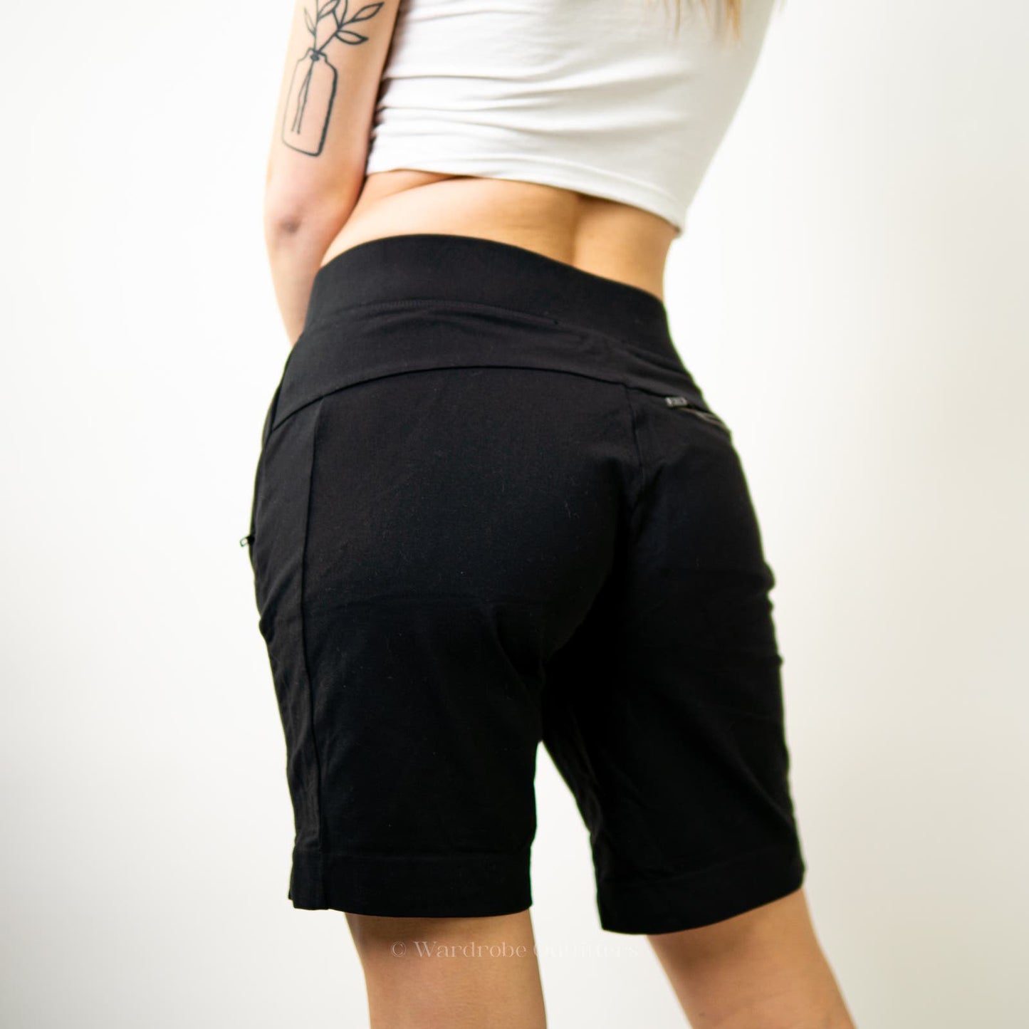 Athleta Black Bike Running Shorts