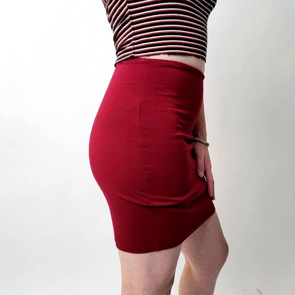 Lulu's Deep Red Mini Skirt