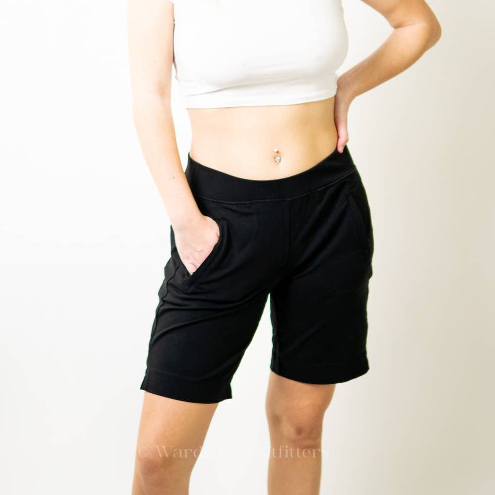 Athleta Black Bike Running Shorts