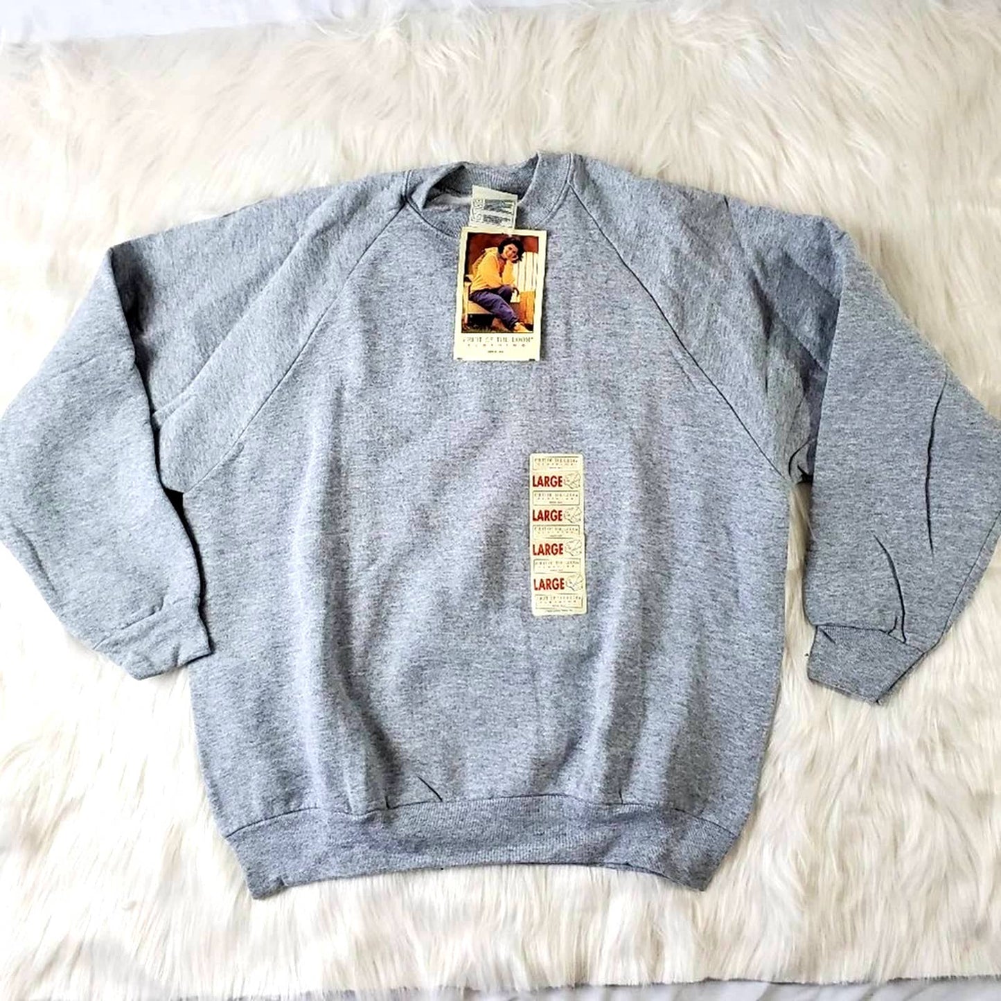 NEW Vintage 90s Fruit Of The Loom Pullover Sweatshirt │L