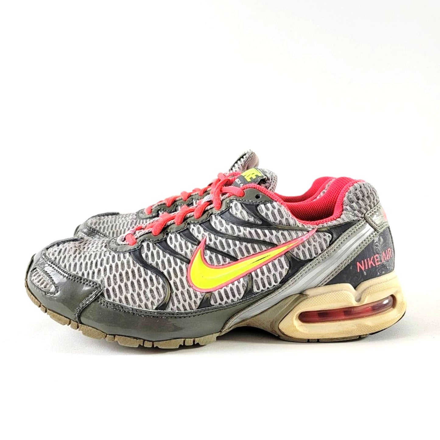 Nike Air Max Torch 4 Gray Volt Punch Running Shoes - 9