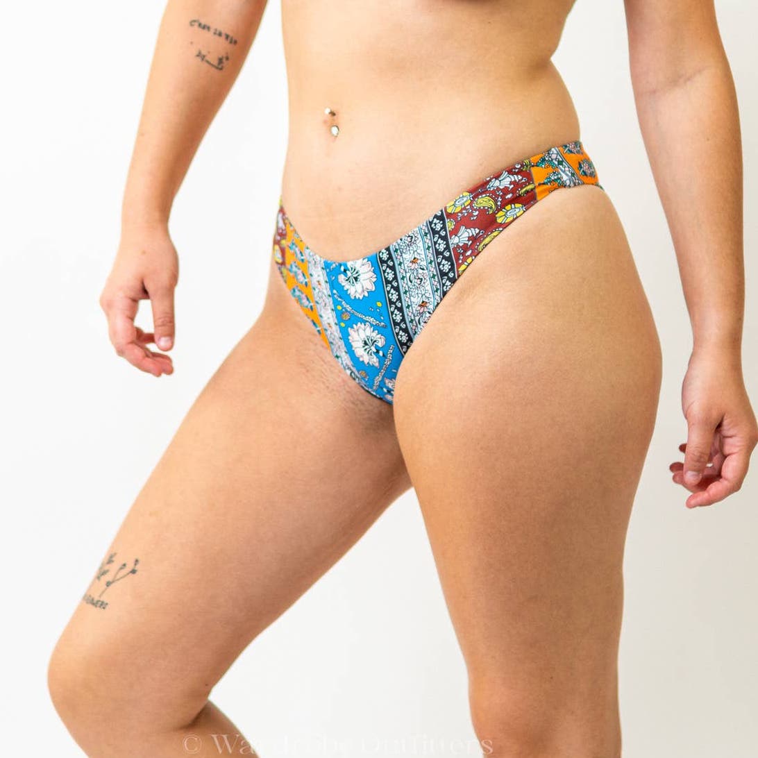 Paisley Triangle Bikini Bottoms