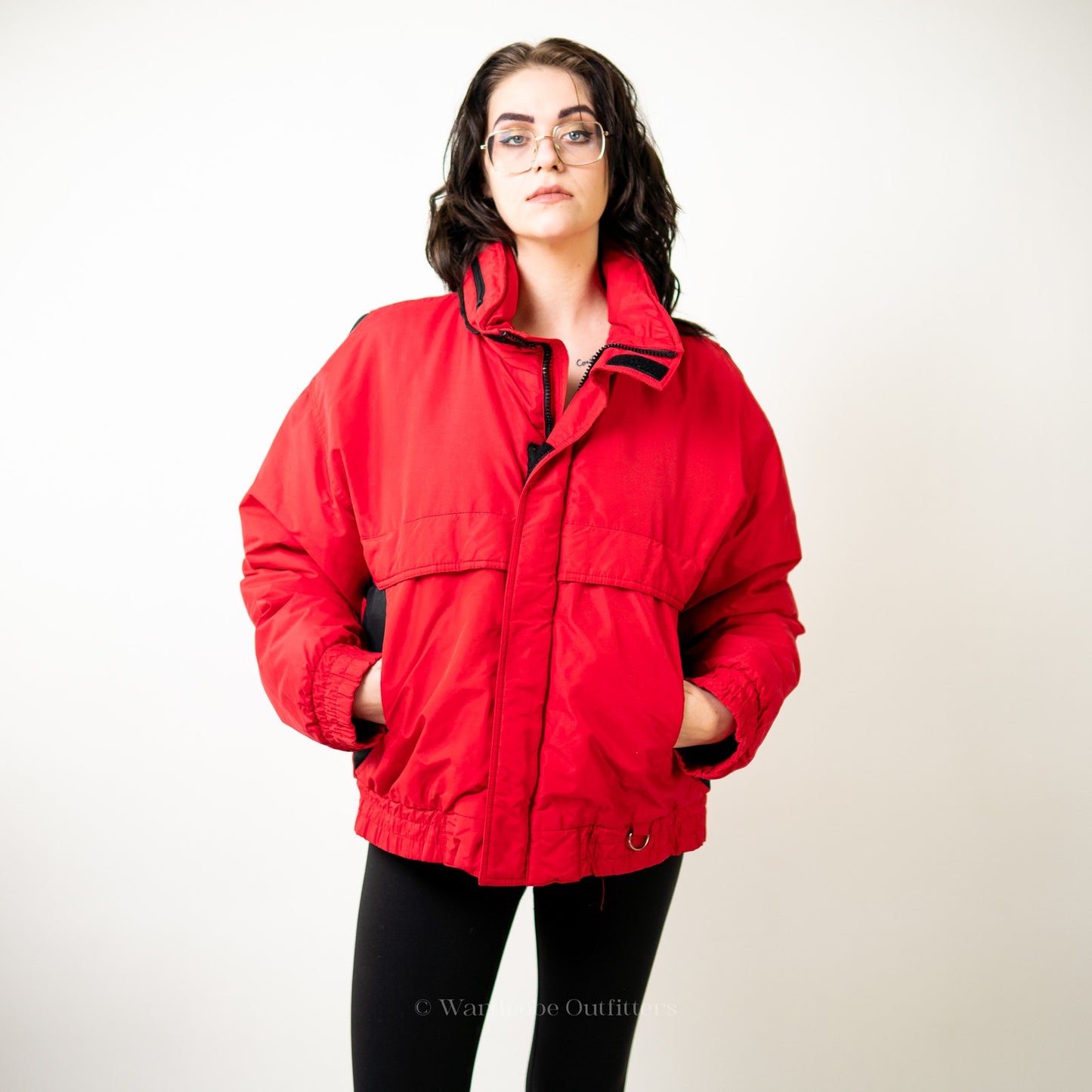 Vintage 90s Red Puffer Ski Jacket by [St. Moritz] - XL