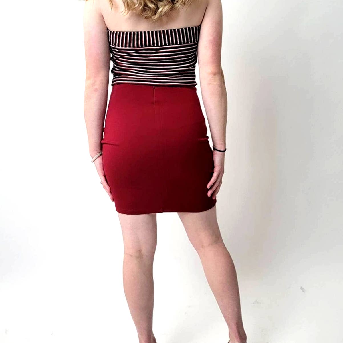 Lulu's Deep Red Mini Skirt