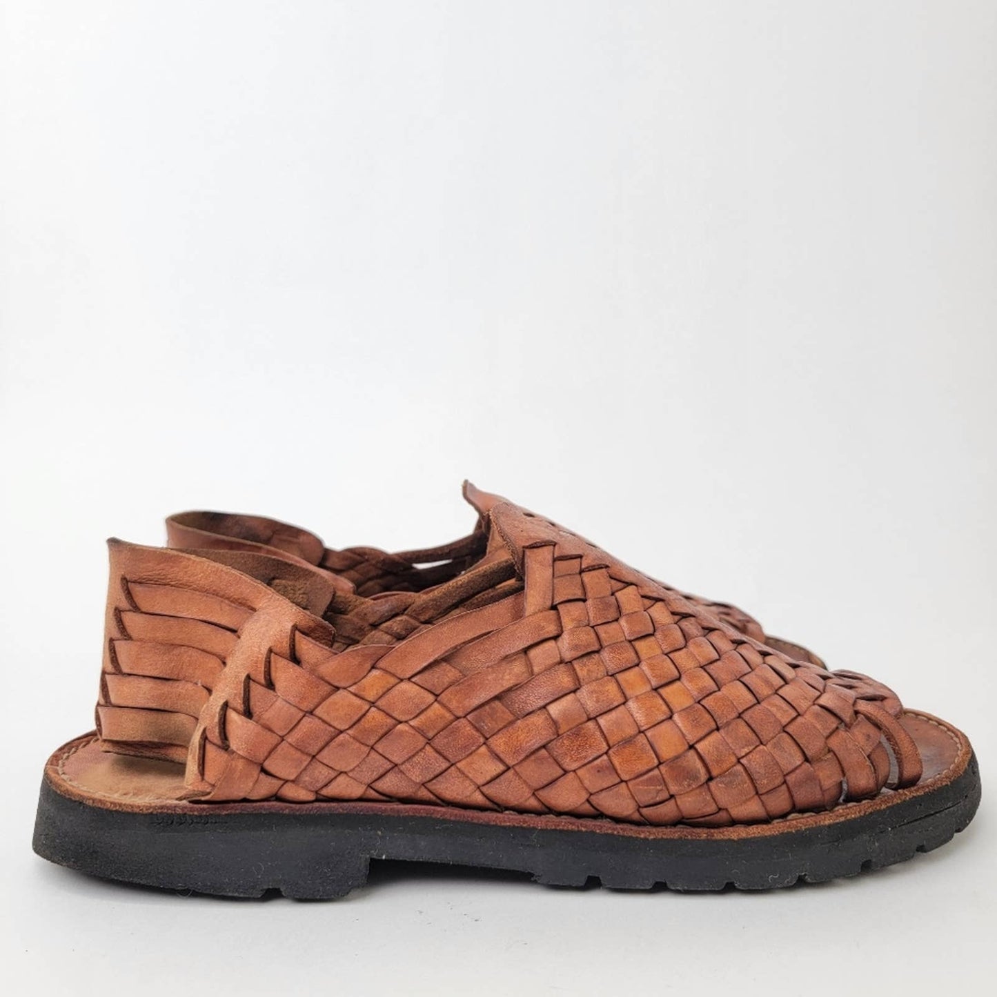 Brand X Ranchero Huarache Leather Fisherman Sandals - 12