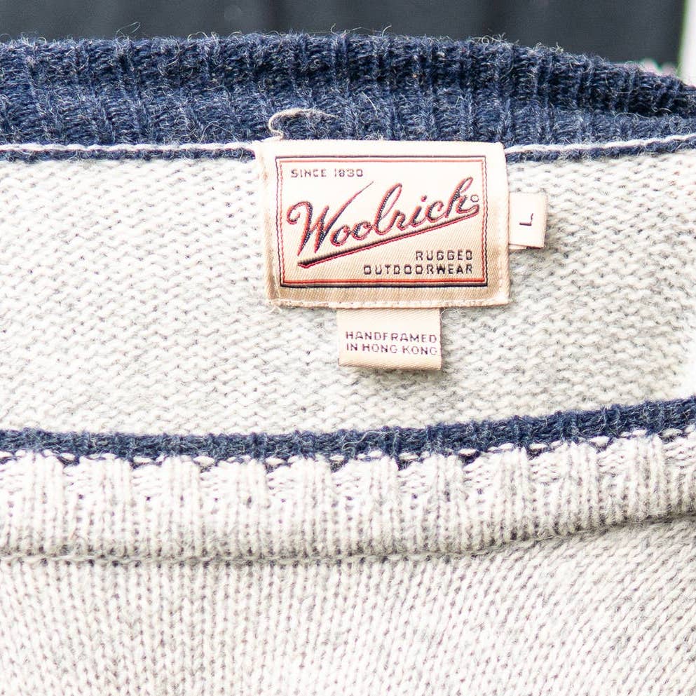Vintage 90s Woolrich Grey Heather Wool Sweater
