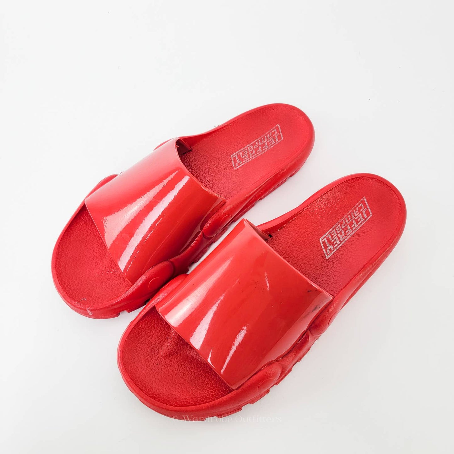 Jeffrey Campbell Red Slip On Slide Sandals - 9