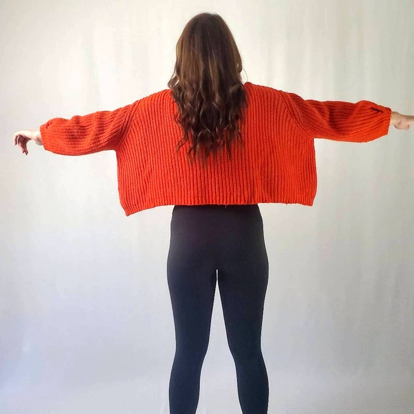 Anthro Moth Oversized Chunky Cropped Fishermans Sweater - S