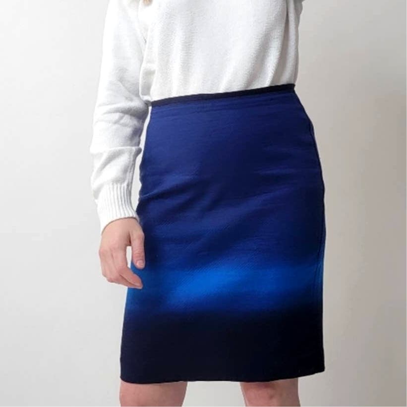 Ann Taylor LOFT Ombre Pencil Skirt - 4P