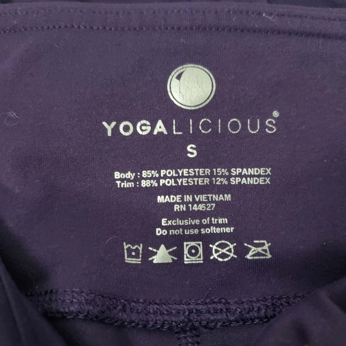 Purple Yogalicious Legging Tights Yoga Pants - S