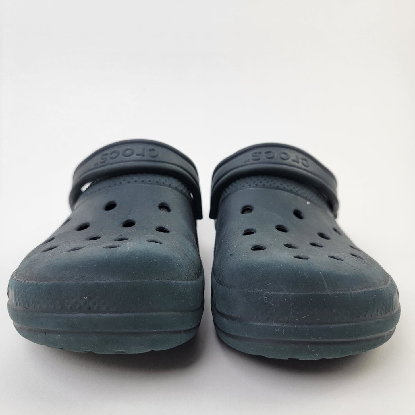 Classic Black Lined Crocs - 9