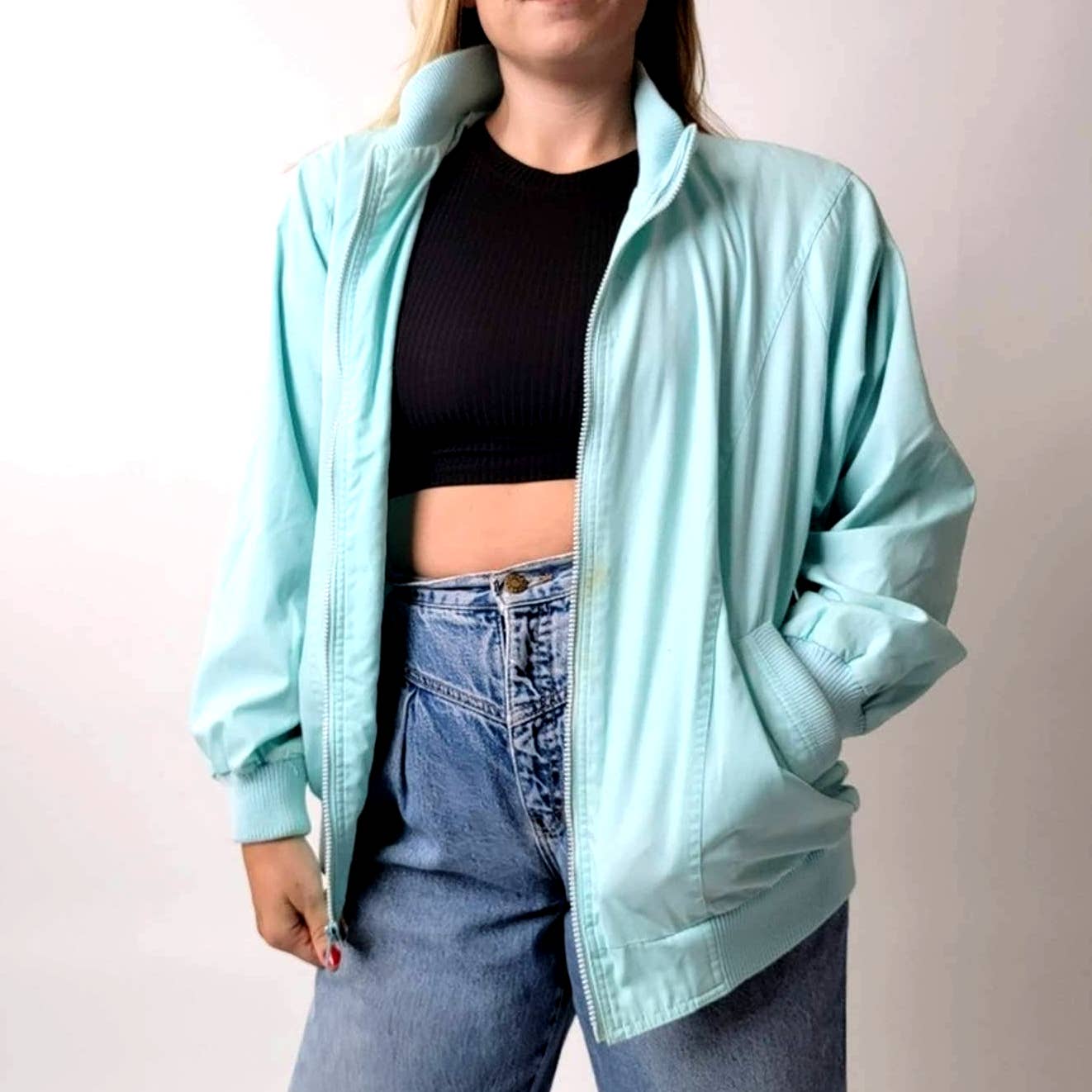 Vintage 90s Lightweight Bomber Jacket - S