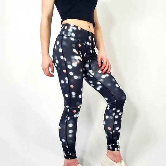 Nike Dri-Fit Essentials Printed Polka Dot Legging Tights Yoga Pants - XS