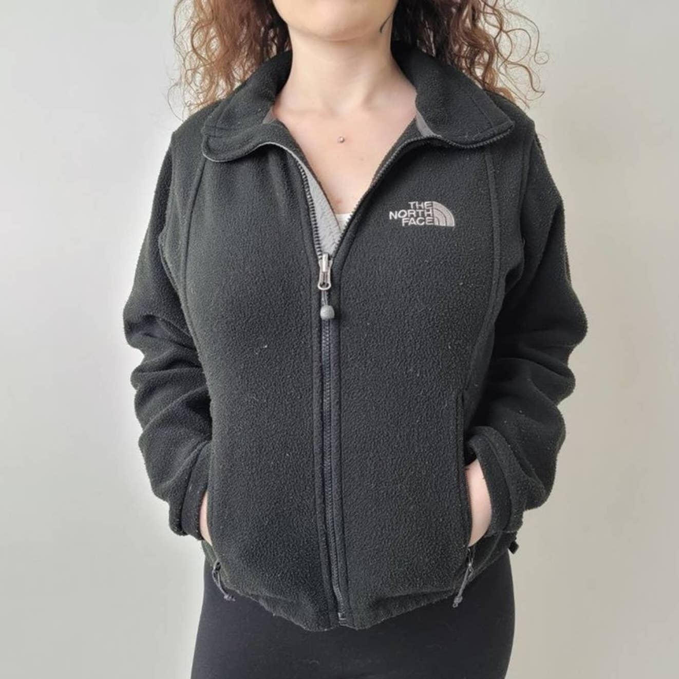 The North Face Tsillan Black Full Zip Fleece Jacket - S