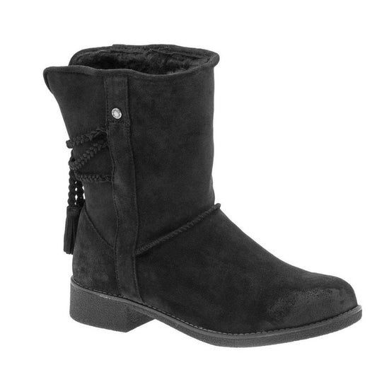 NWT abeo Pro Blaine Black Suede Sheep Sheerling Winter Boots